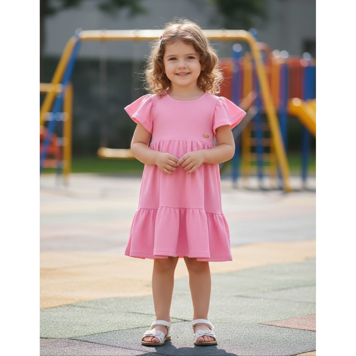 Vestido Infantil MeninaTexturizado Colorittá - Fátima Modas