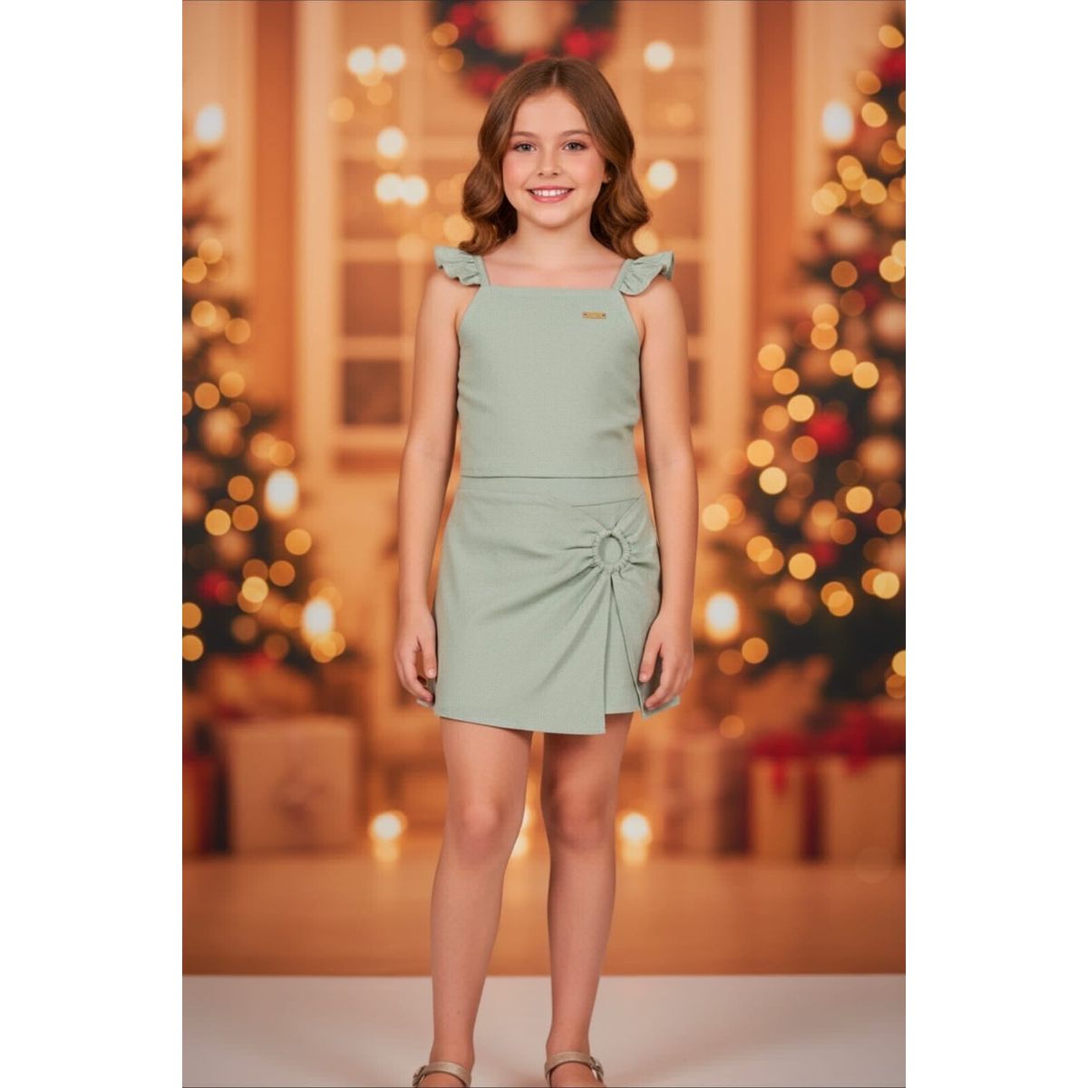 Conjunto Infantil Menina Detalhe Argola Colorittá ... - Fátima Modas