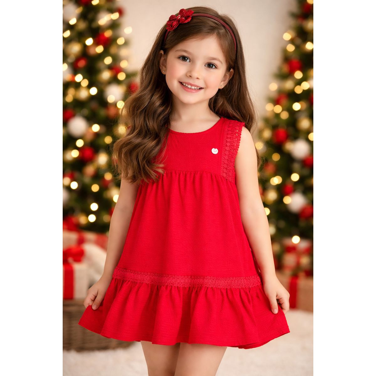 vestido vermelho mundi - Fátima Modas