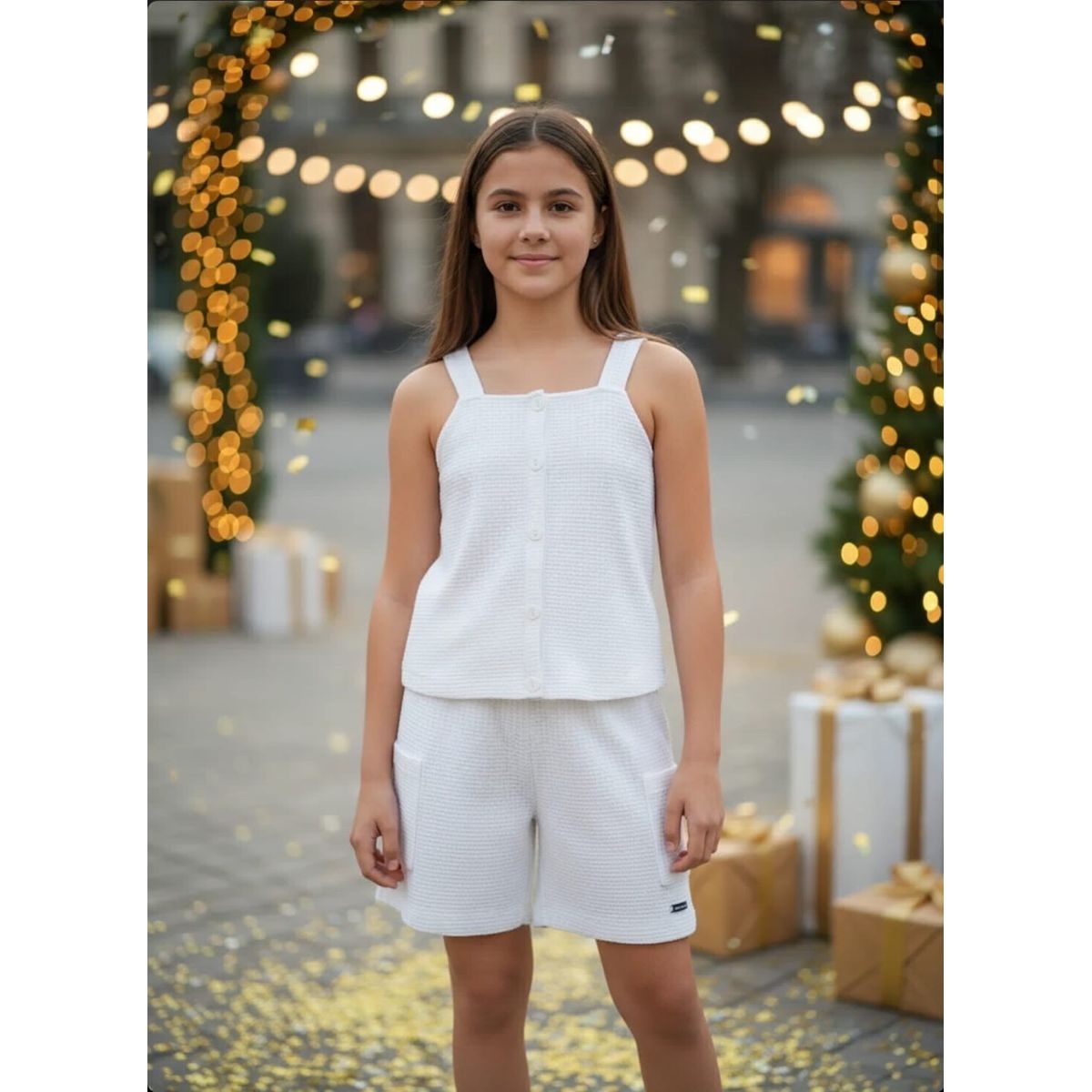 conjunto blusa e shorts - Fátima Modas