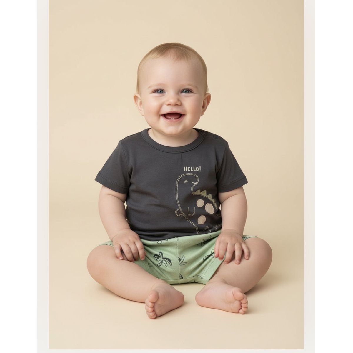 conjunto camiseta e bermuda - Fátima Modas