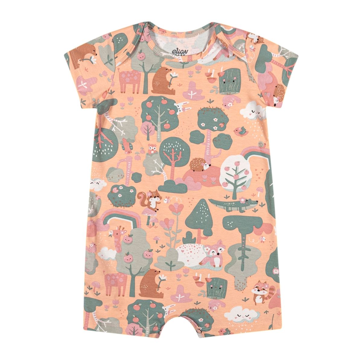 Macaquinho Bebê Menina Raposa Cotton Elian - Fátima Modas