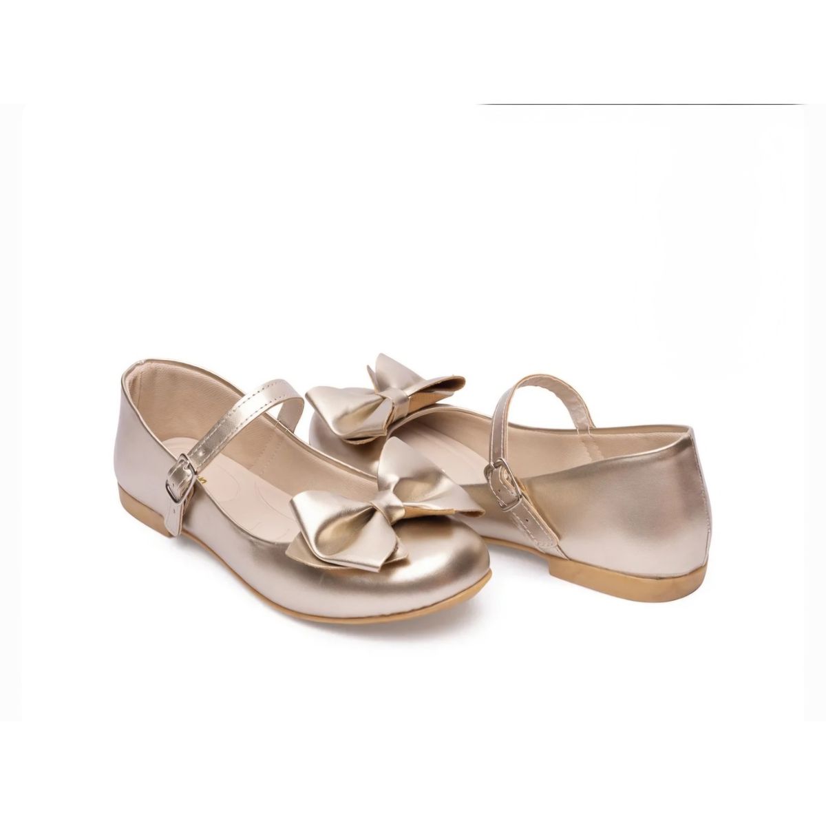 Sapatilha boneca infantil Pimpolho dourada - Fátima Modas