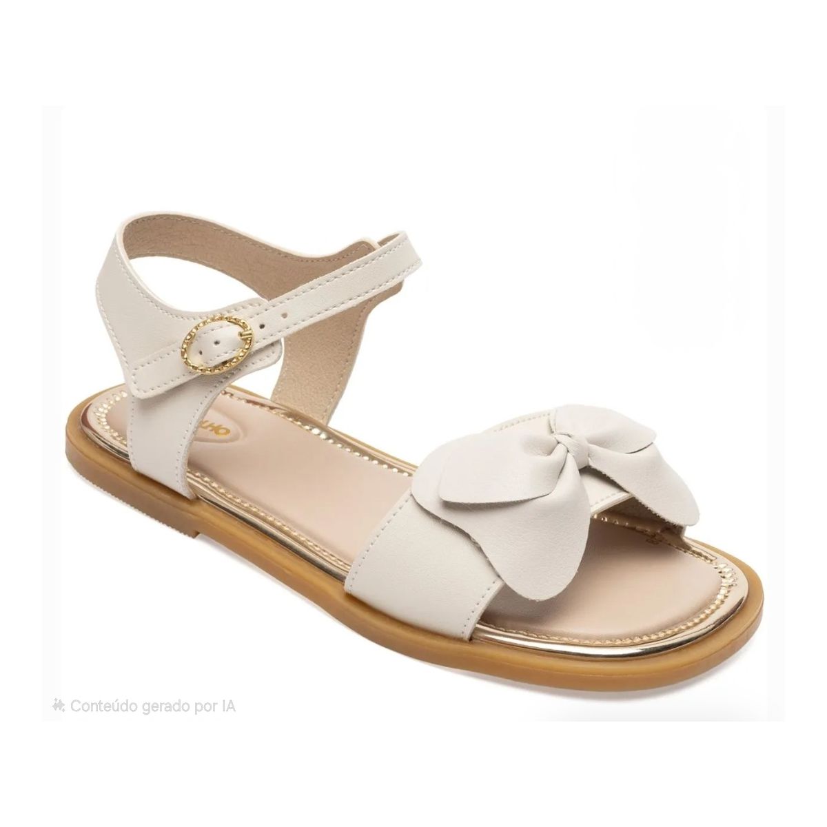 Sandalia Menina boneca Pimpolho off white - Fátima Modas