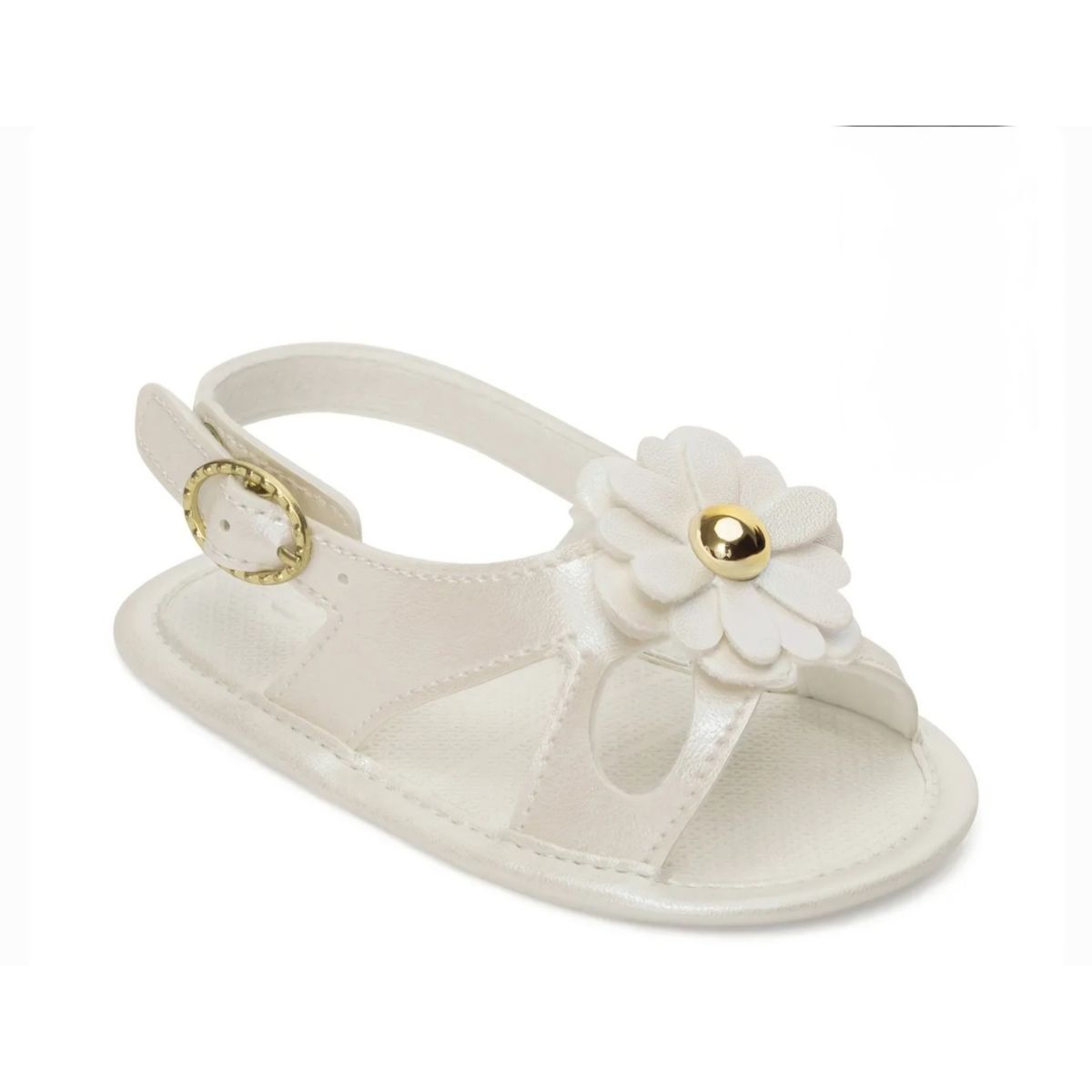 Sandália infantil Pimpolho batizado branca - Fátima Modas