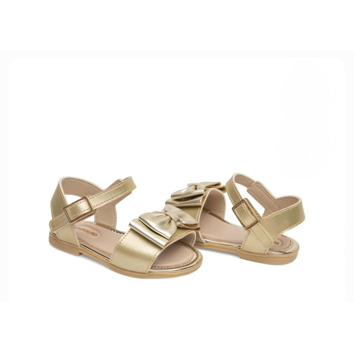 Sandália infantil boneca Pimpolho dourada - Fátima Modas