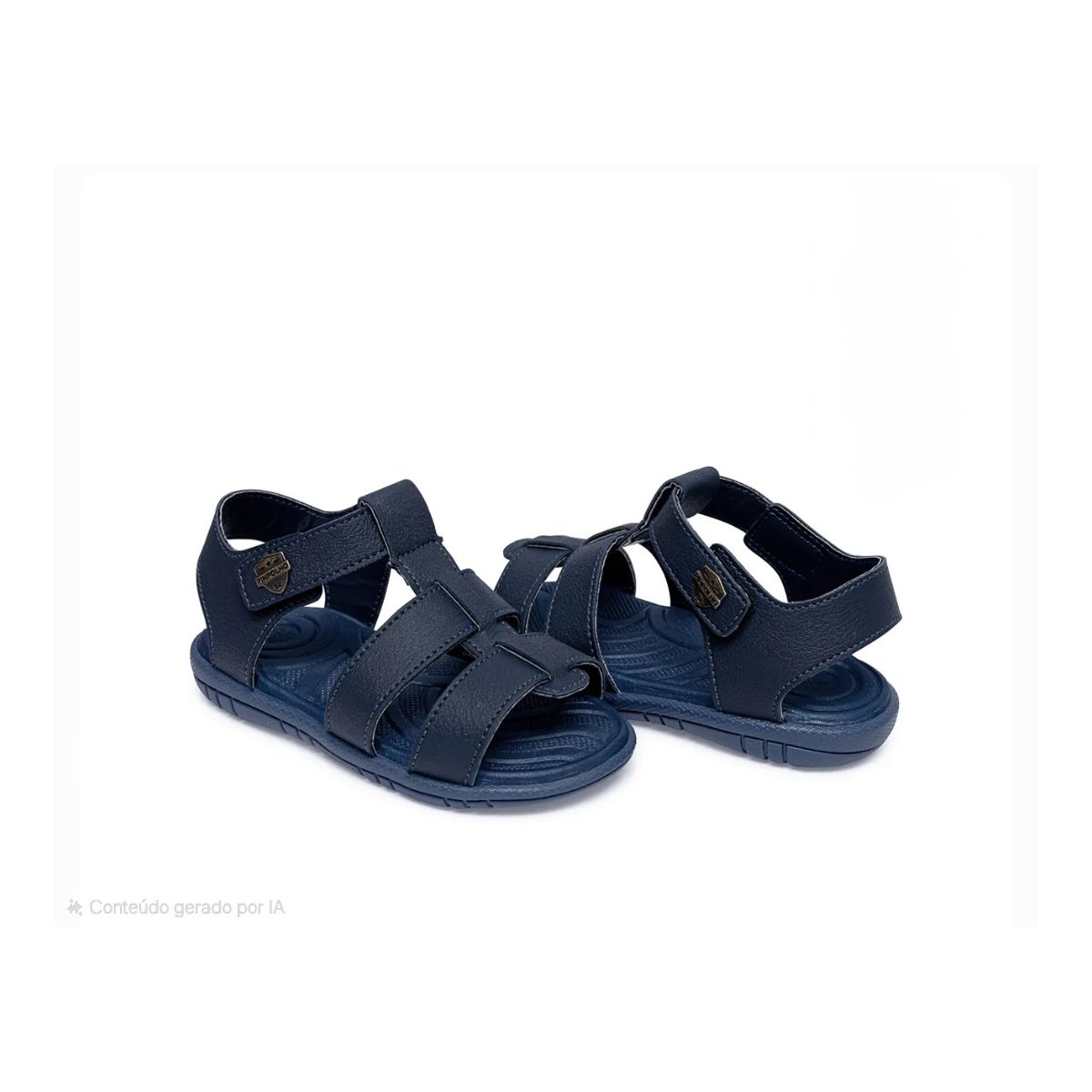 Sandalia menino basica Pimpolho marinho - Fátima Modas