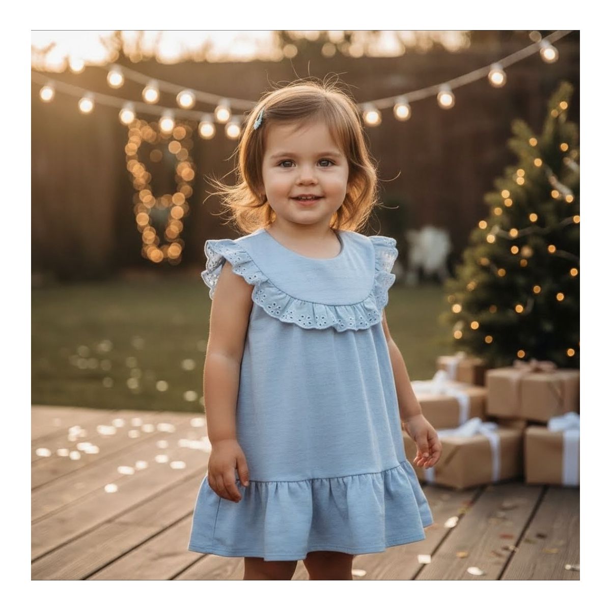 Vestido Coloritta Azul - Fátima Modas