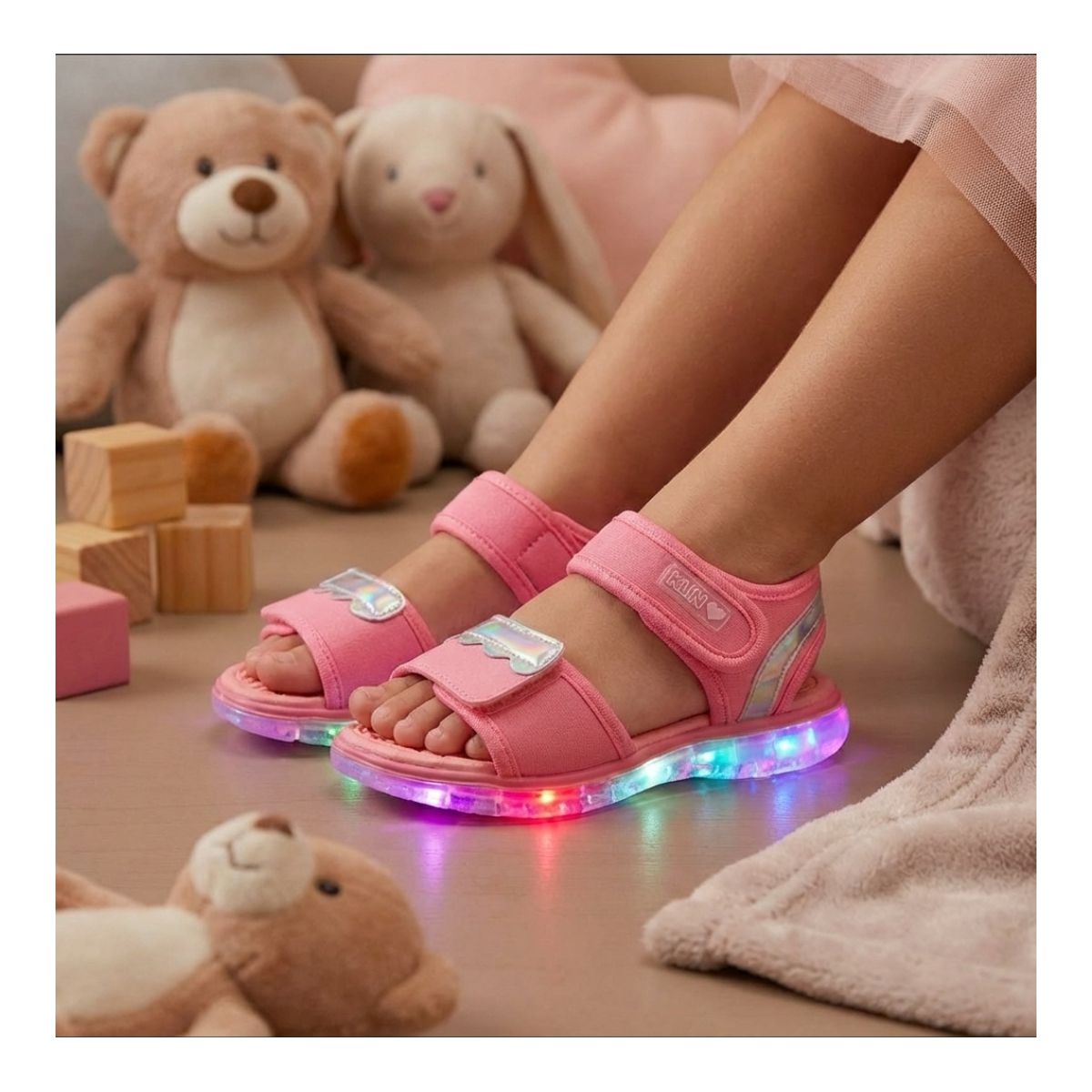 Papete Klin Light Com Luzes Infantil Rosa - Fátima Modas