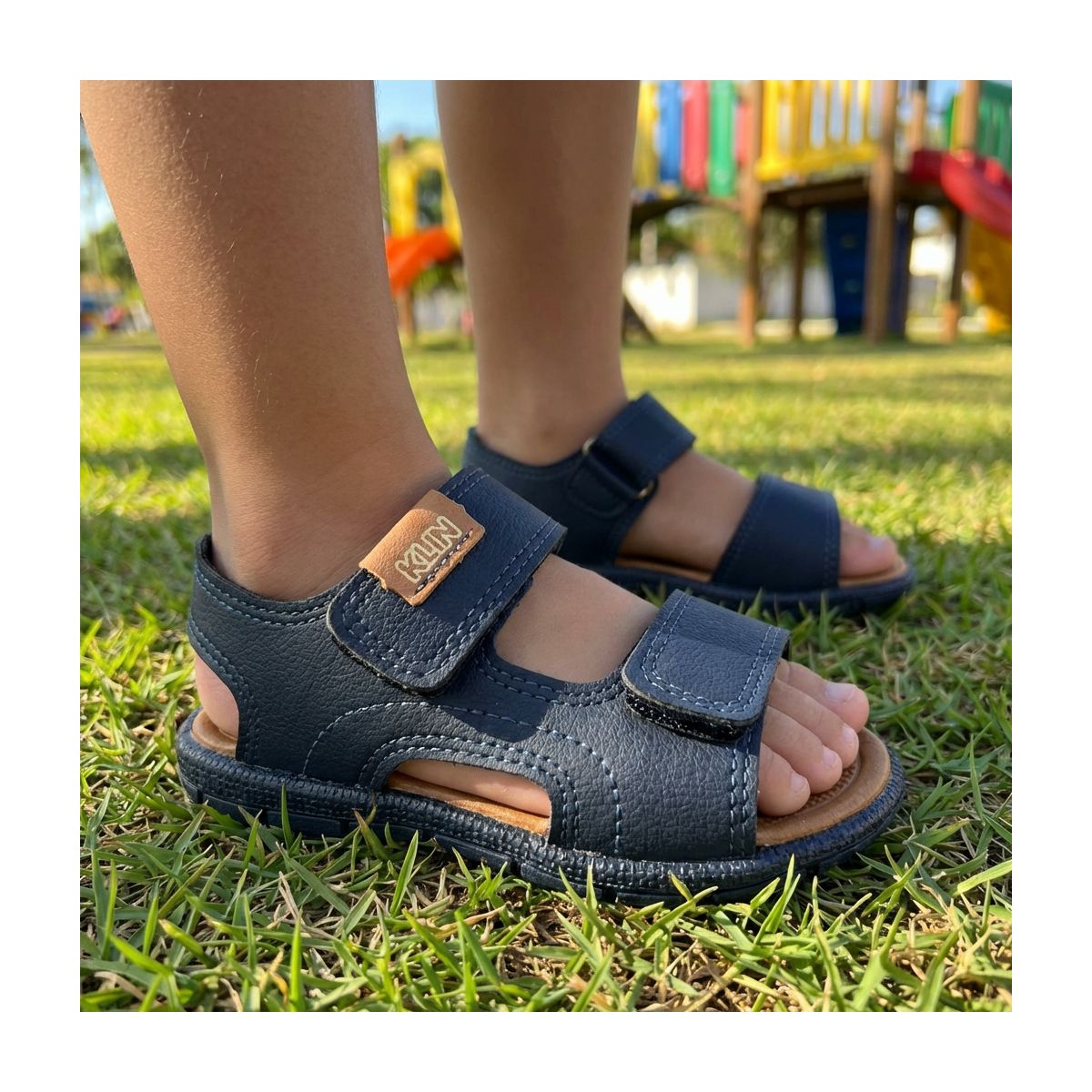 Sandália Infantil Masculina Papete Tic Tac Klin - Fátima Modas