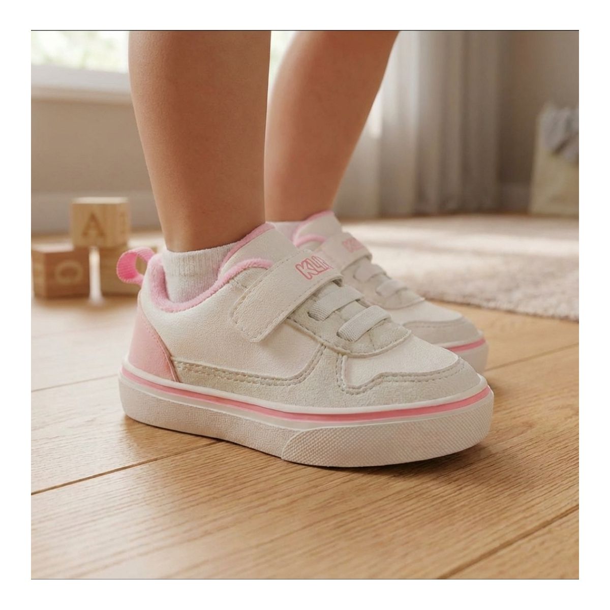 Tênis Infantil Klin Freestyle Baby - BRANCO/GELO/R... - Fátima Modas