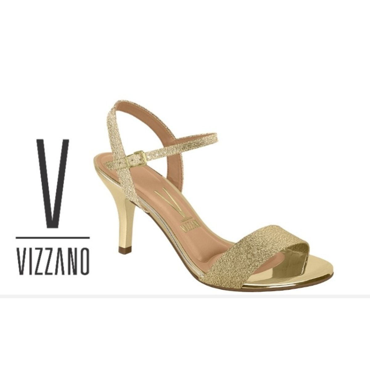 Sandália Vizzano Dourada - Fátima Modas