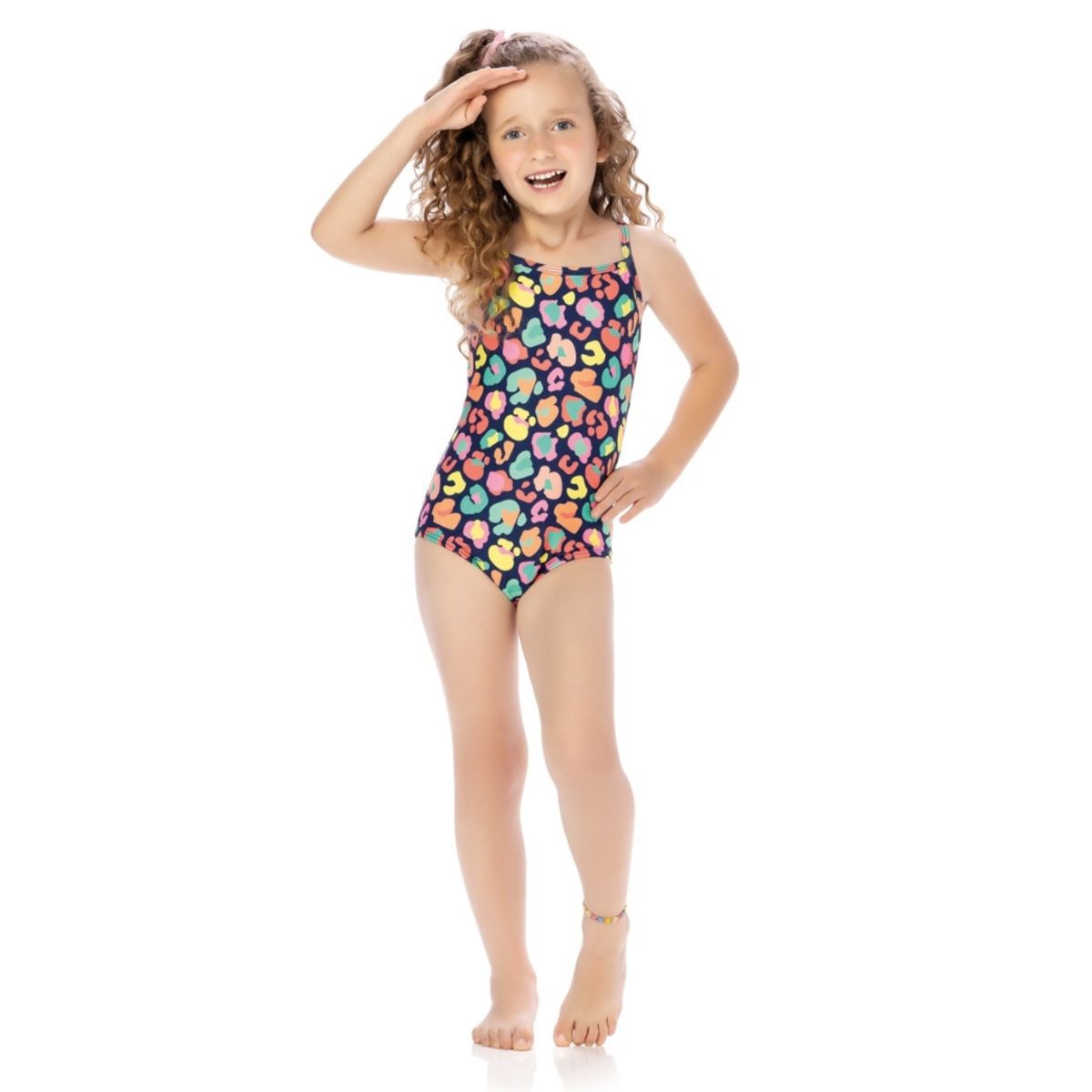 Maiô Infantil Azul Naval - Fátima Modas