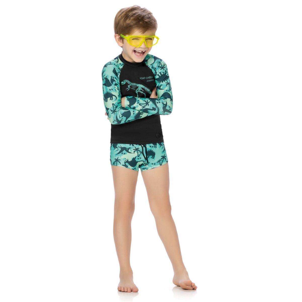 Conjunto UV Dino Preto - Fátima Modas