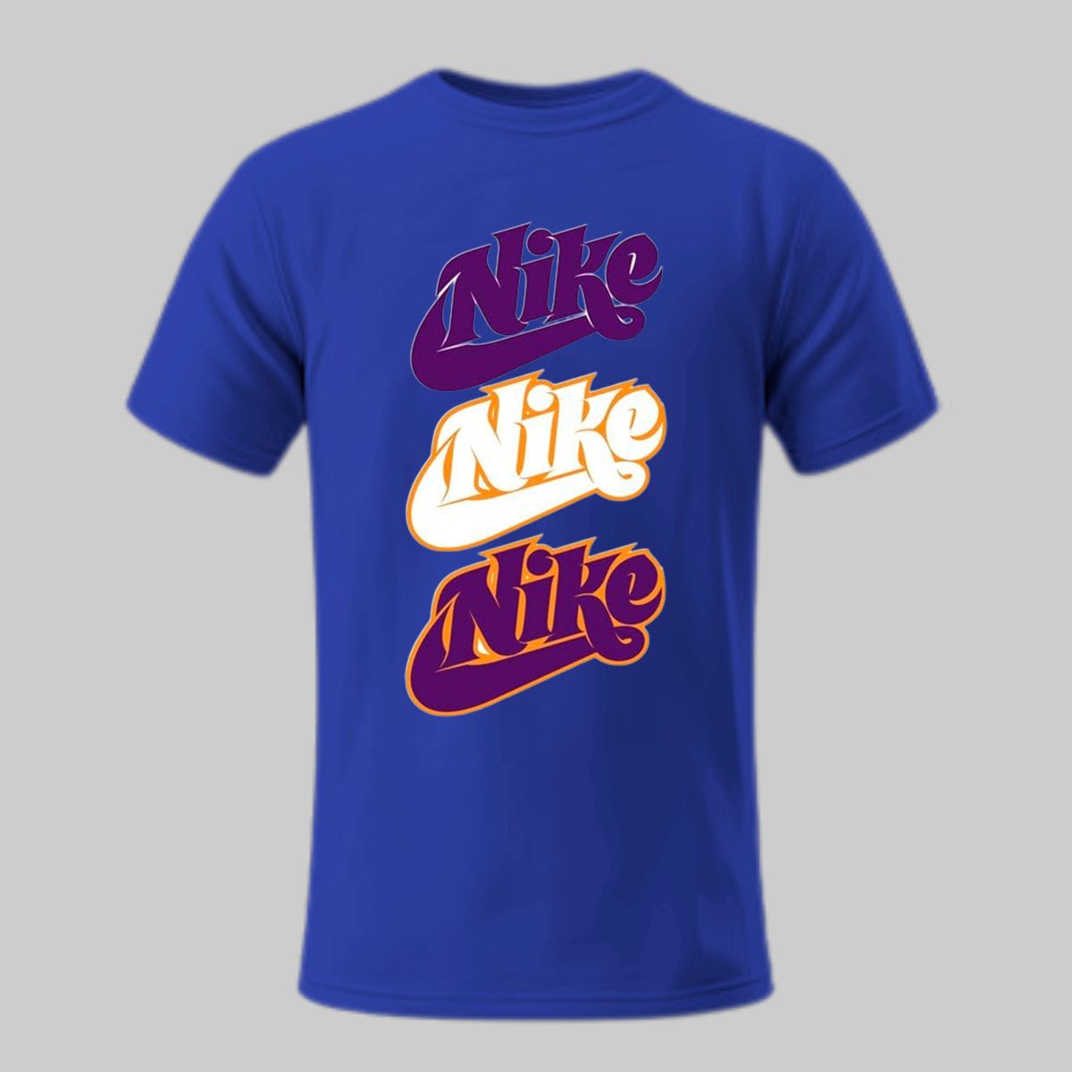 Camiseta Azul Nike Estampada - WarmOut Confecções