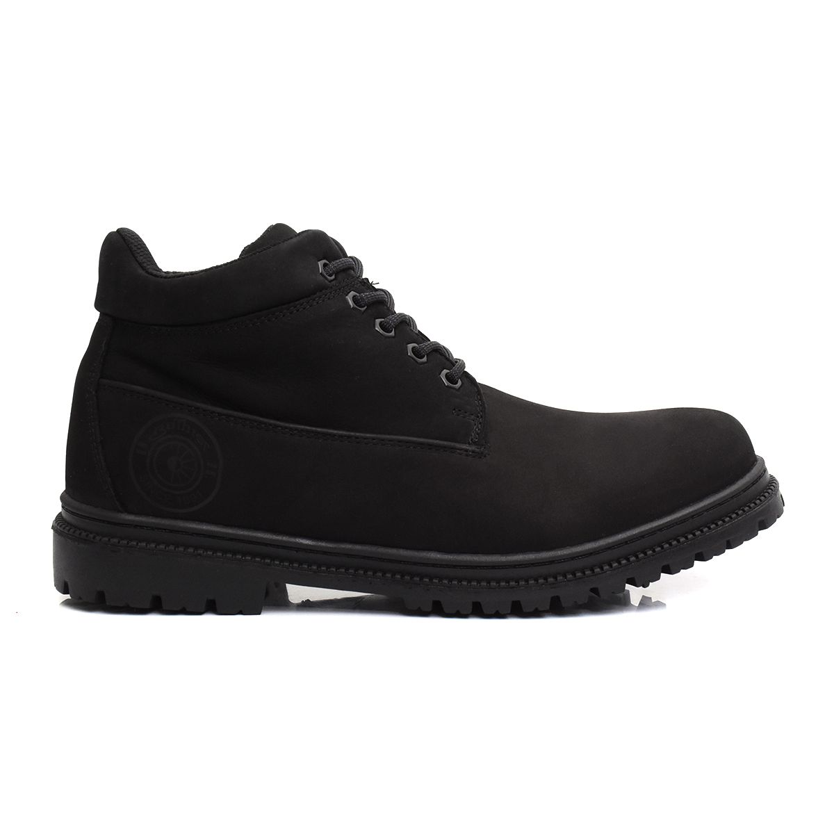 Bota Casual Masculina de Couro - Campolina Preta