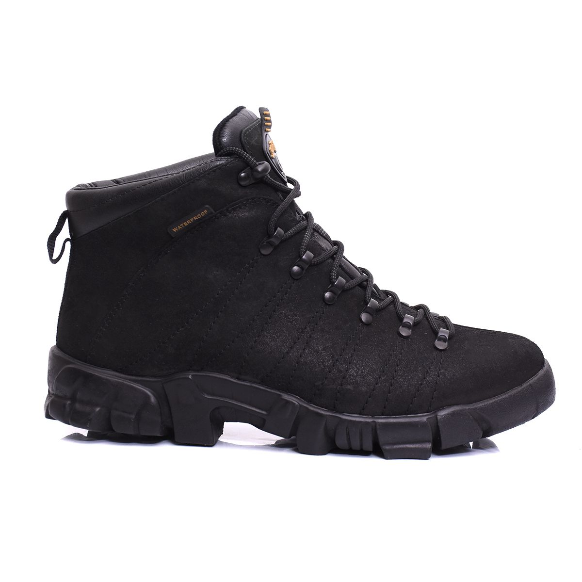 Bota Adventure de Couro Impermeável - Morgem Preta