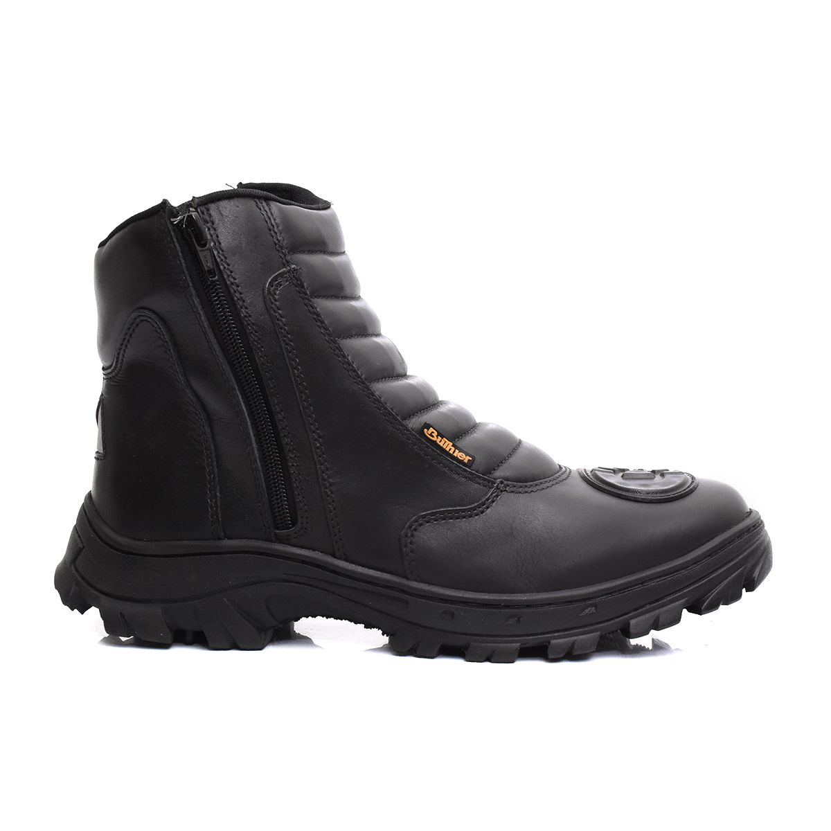 Bota Motociclista de Couro - Falcon Preto