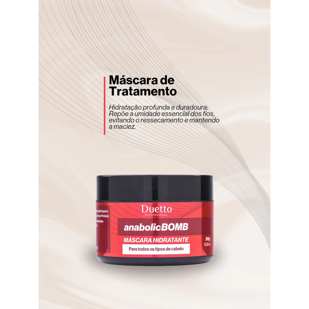 Máscara Hidratante Anabolic Bomb Duetto professional 280g