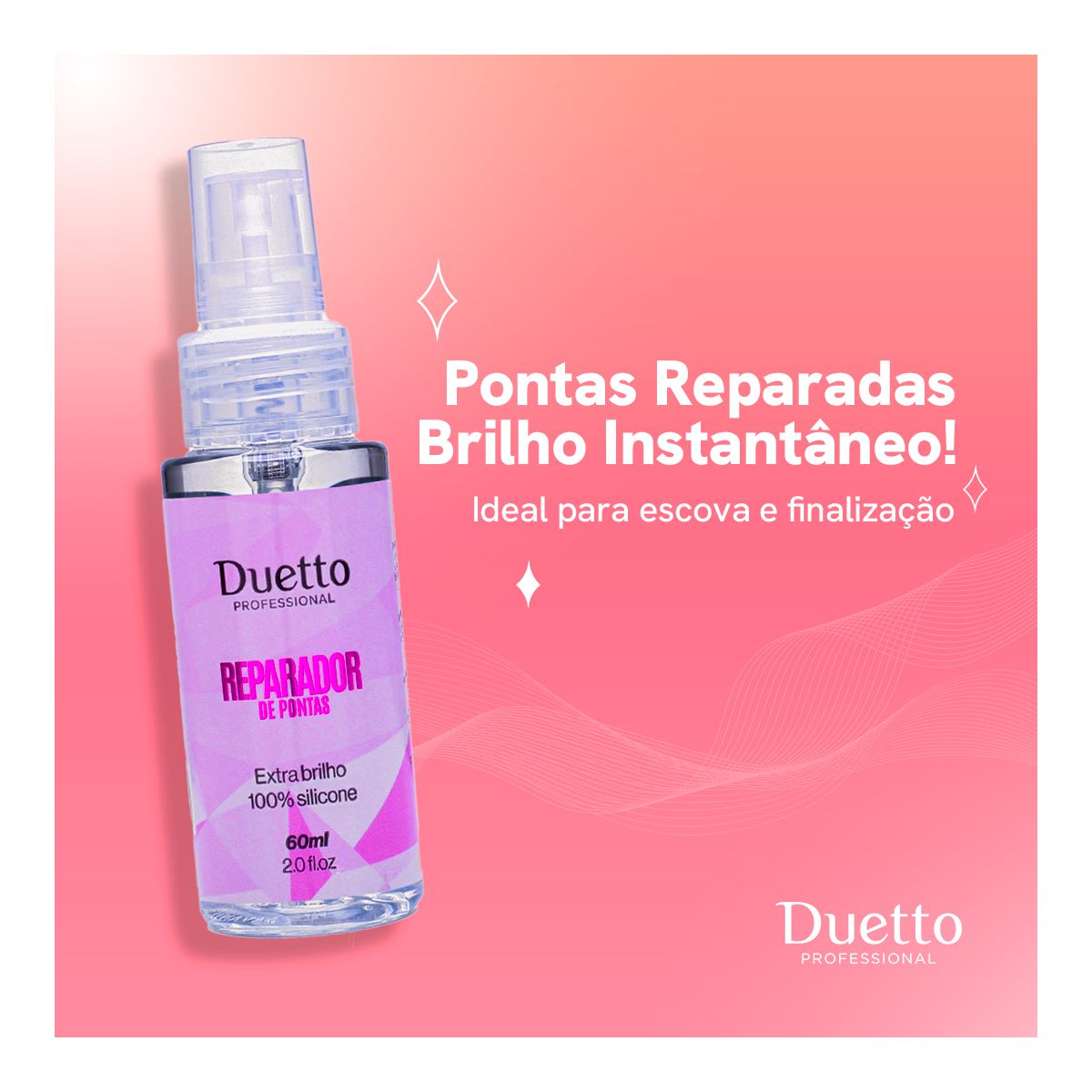 Reparador de Pontas Extra Brilho Duetto 60ml