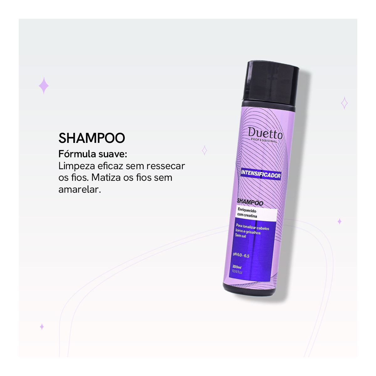 Shampoo Intensificador Cabelos Loiros E Grisalhos Duetto 300ml