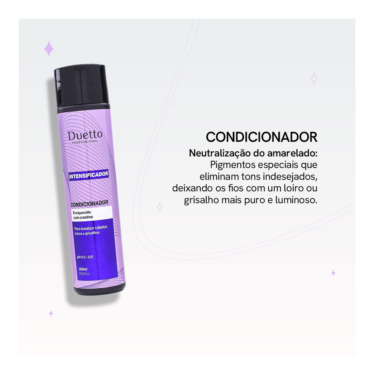 Condicionador Intensificador Cabelos Loiros E Grisalhos Duetto 300ml
