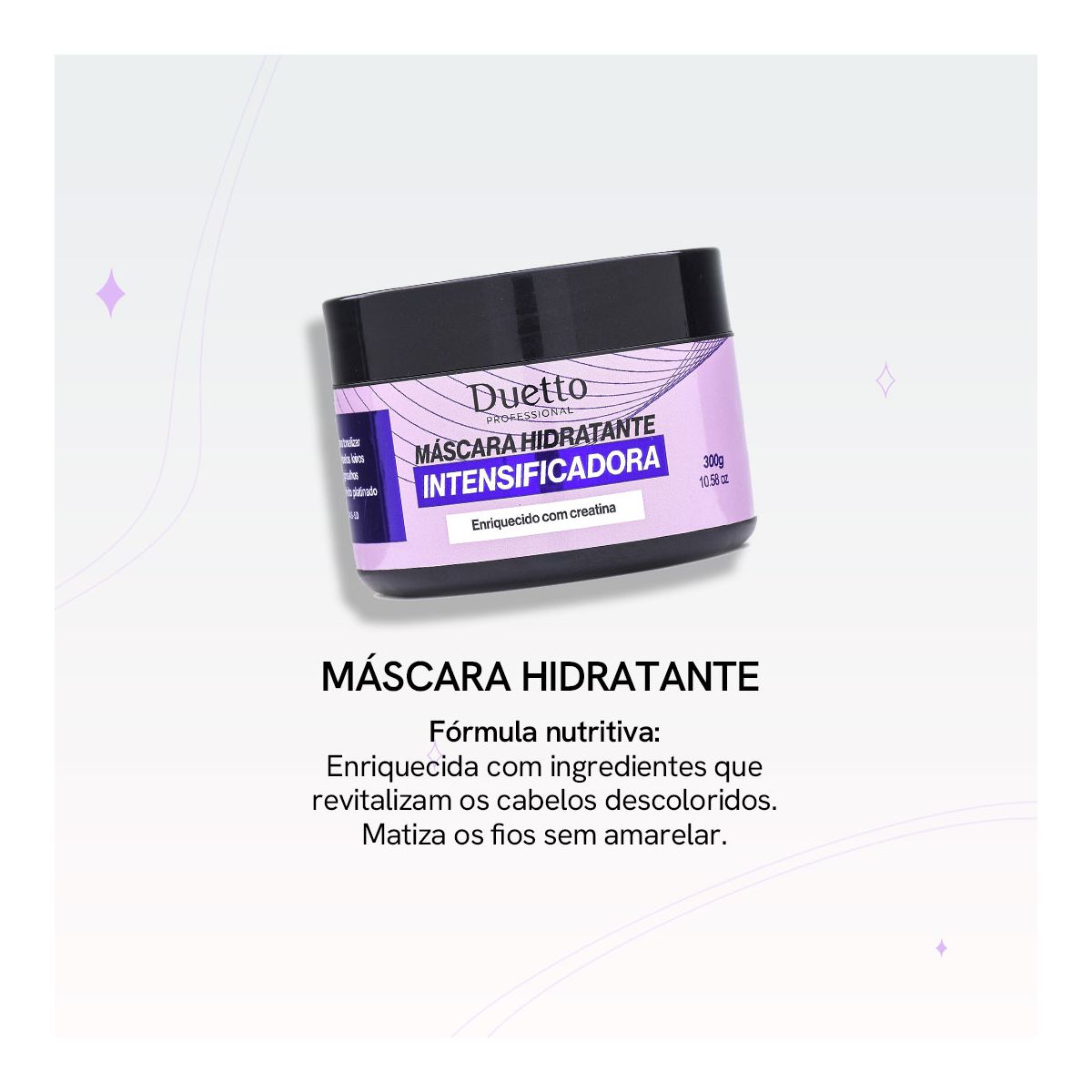 Máscara Hidratante Intensificador Cabelos Loiros E Grisalhos Duetto 280g