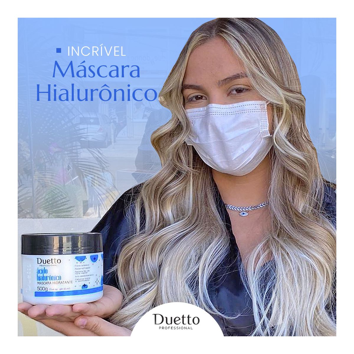 Máscara Ácido Hialurônico Duetto Professional 500g