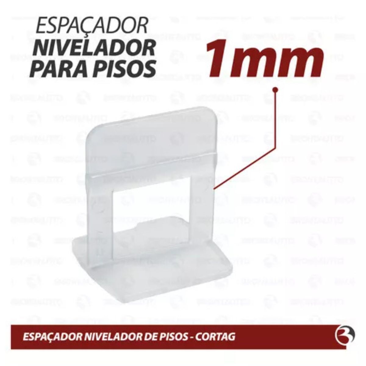 Espaçador Nivelador 1.0mm Com 50un