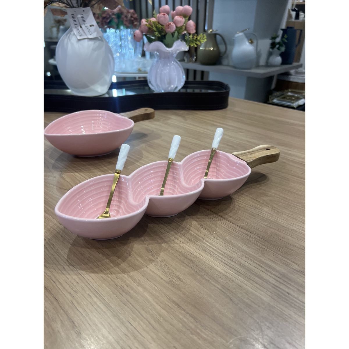 Mini Panela Poele Rosa C/Bambu 5 X 9 X 34