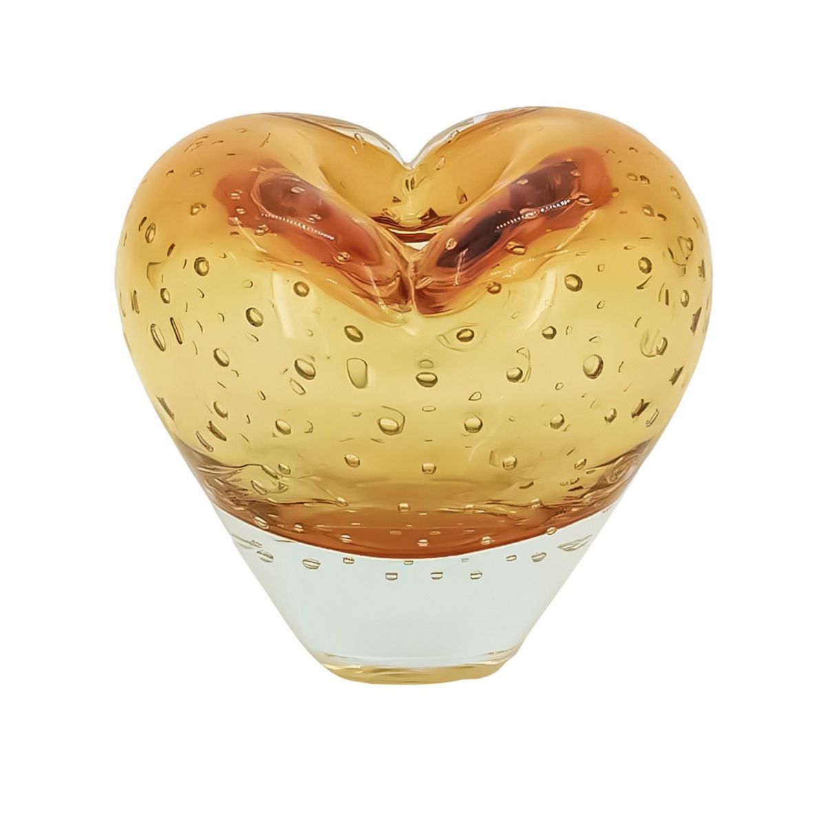 Coração Em Cristal Murano 