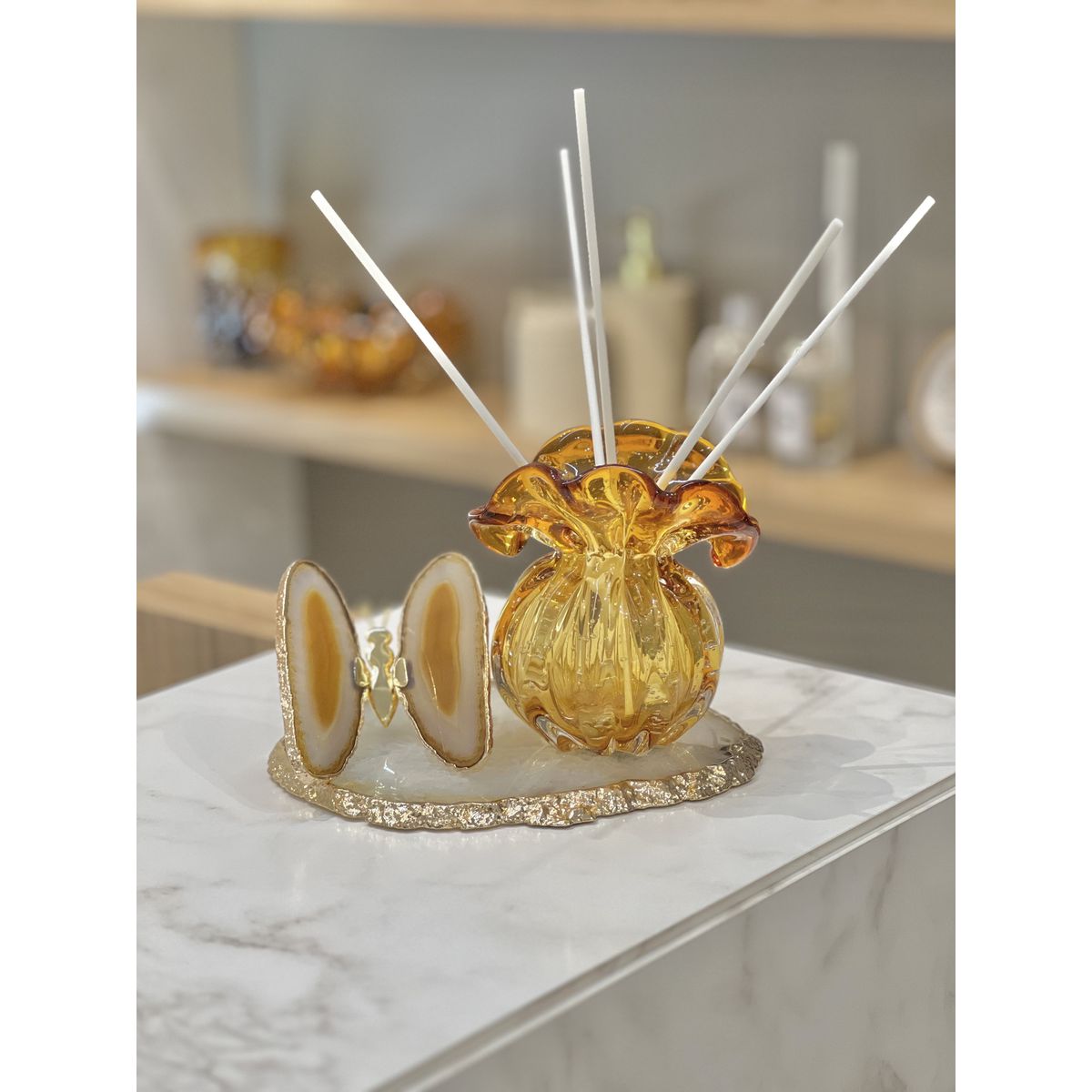 vaso trouxinha tipo murano 