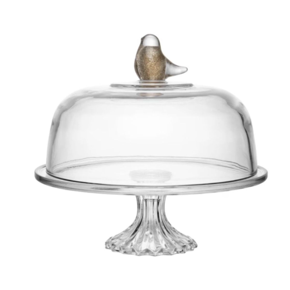 Boleira Birds em cristal 30 cm 