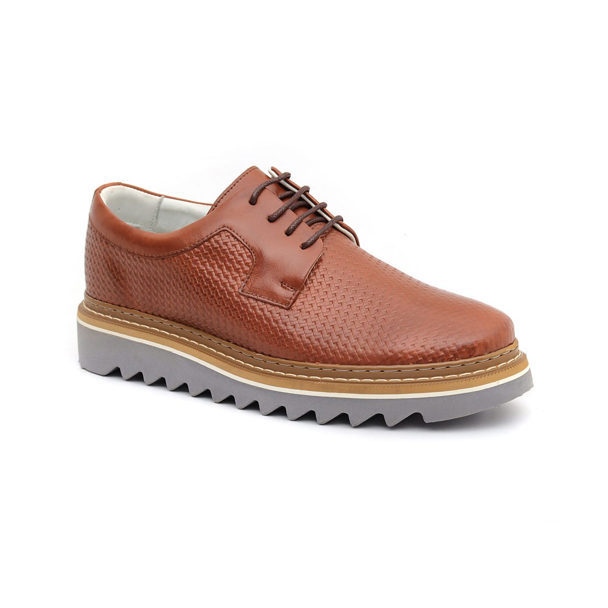 Sapato Masculino Derby Tratorado Trice Castor - Mr. Light | Oficial®