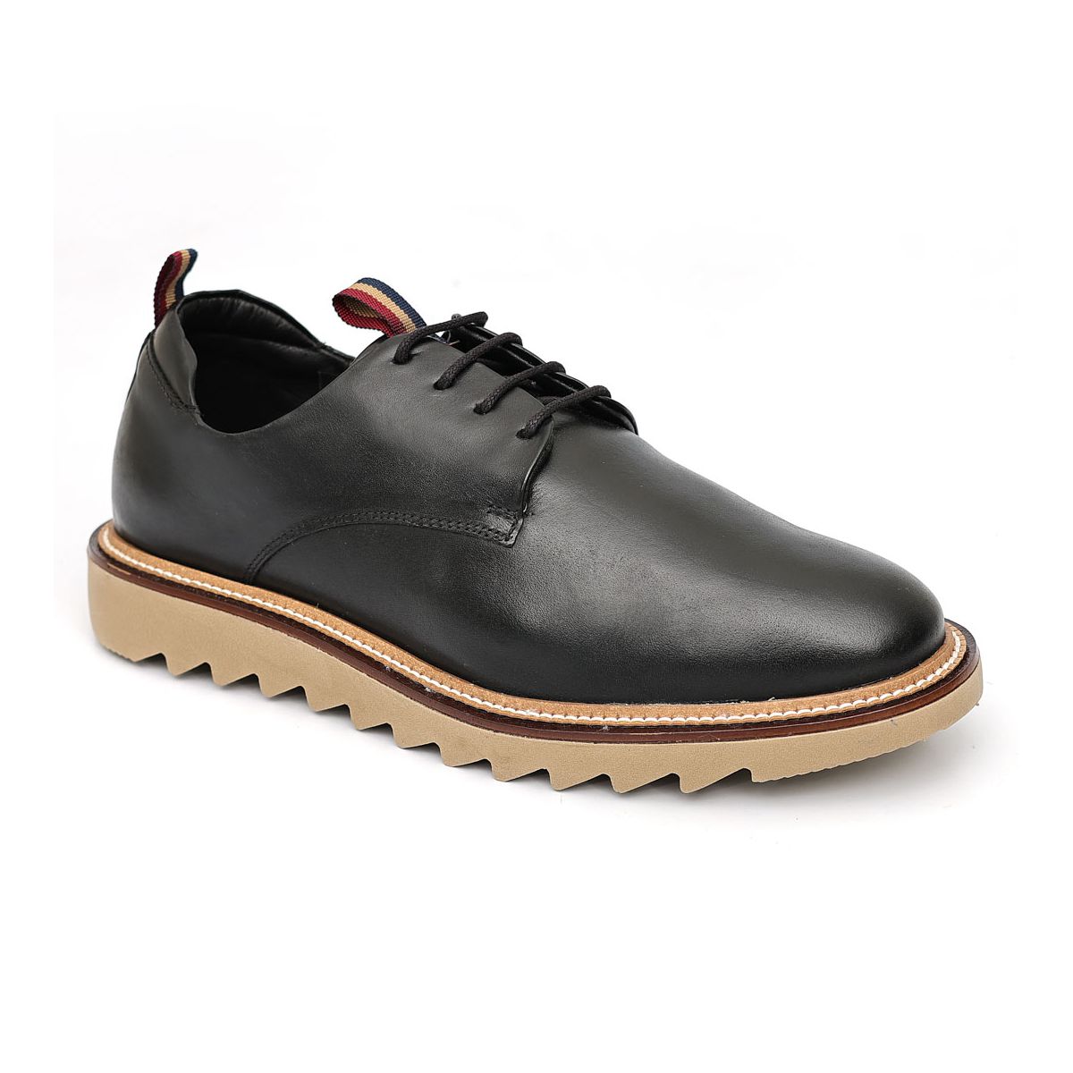Sapato Masculino Derby Tratorado Preto Los Angeles - Mr. Light | Oficial®