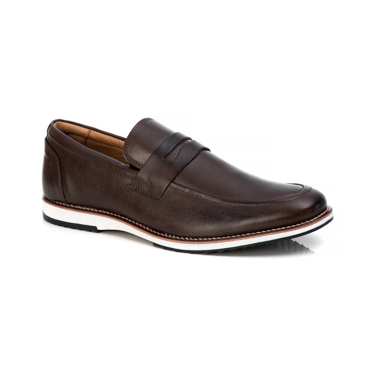  Loafer Elite Couro Premium Cafe Andorra - Mr. Light | Oficial®