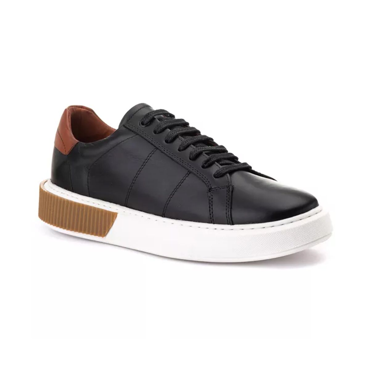 Tenis Casual Confort Londres Preto-Castor - Mr. Light | Oficial®
