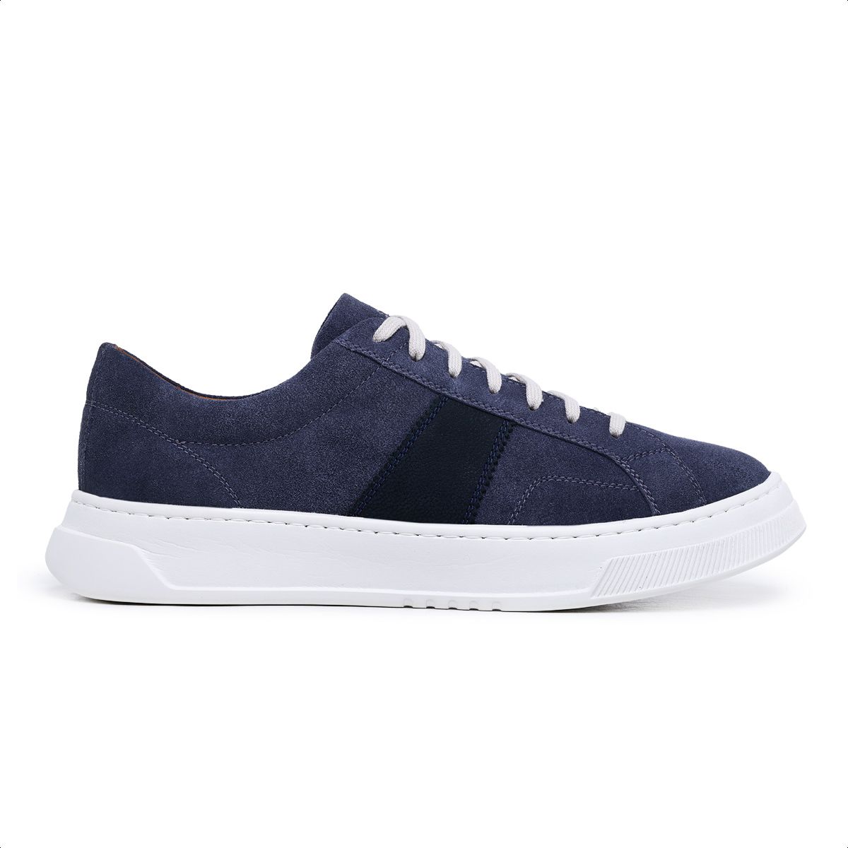 Tenis Masculino Camurca Marinho Nobuck Preto Sola ... - Mr. Light | Oficial®