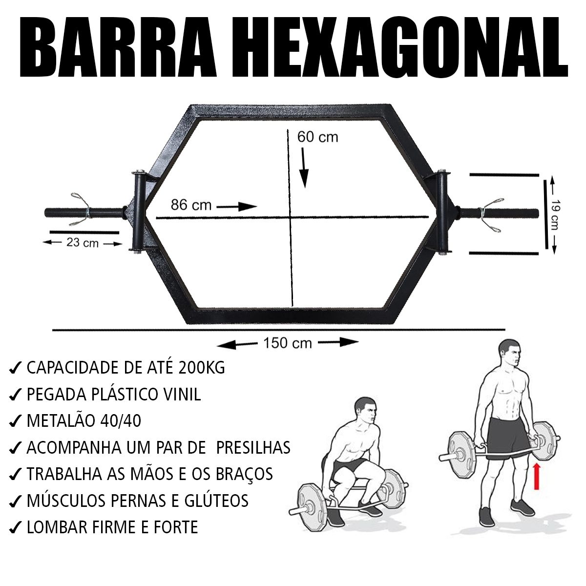Barra Haxagonal - Compre Online Diretamente da Fábrica