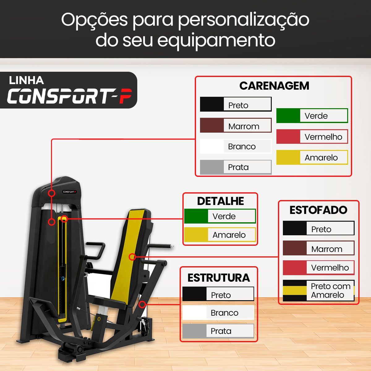 FW3070 – SUPINO DECLINADO – Pórtico Fitness – Equipamentos Fitness