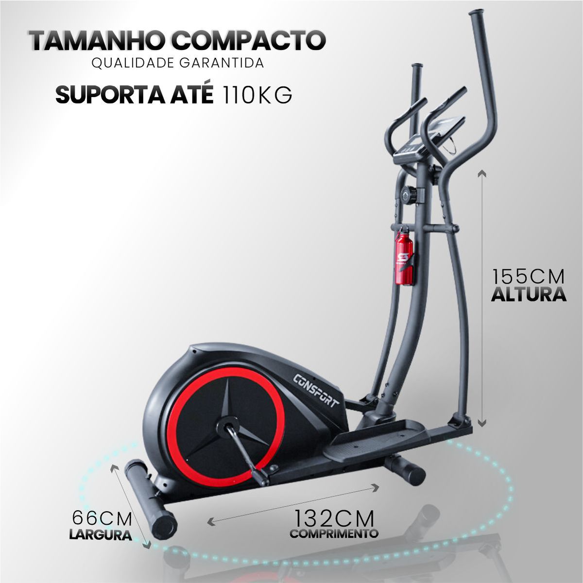 Bicicleta eliptica magnética pro home fitness 8 niveles best sale