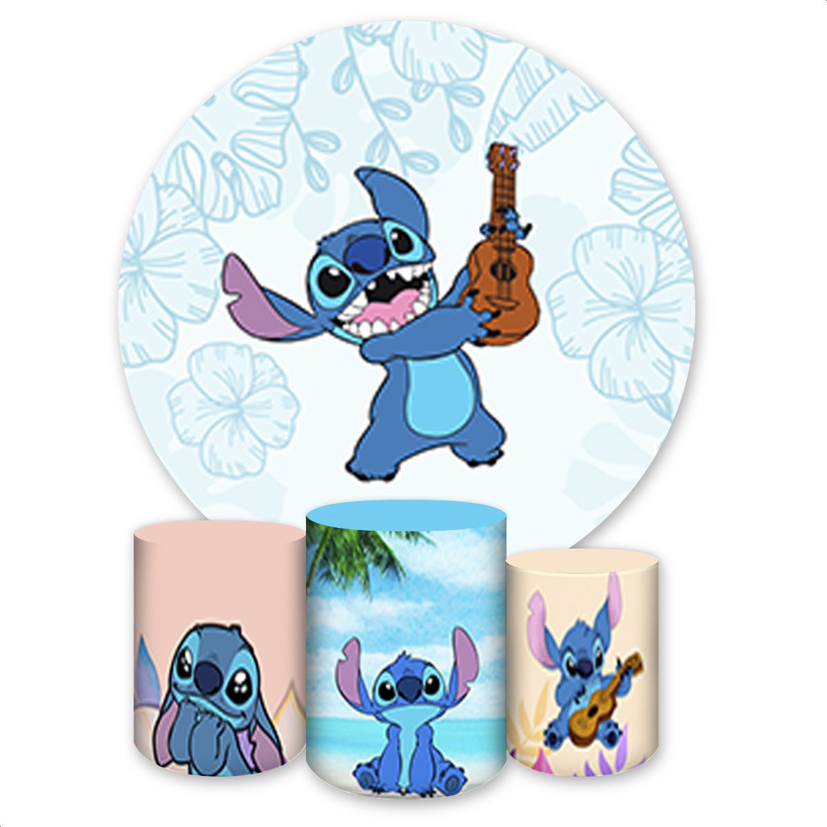 Kit 4 Capas Tema Lilo & ... - Painel Festivo