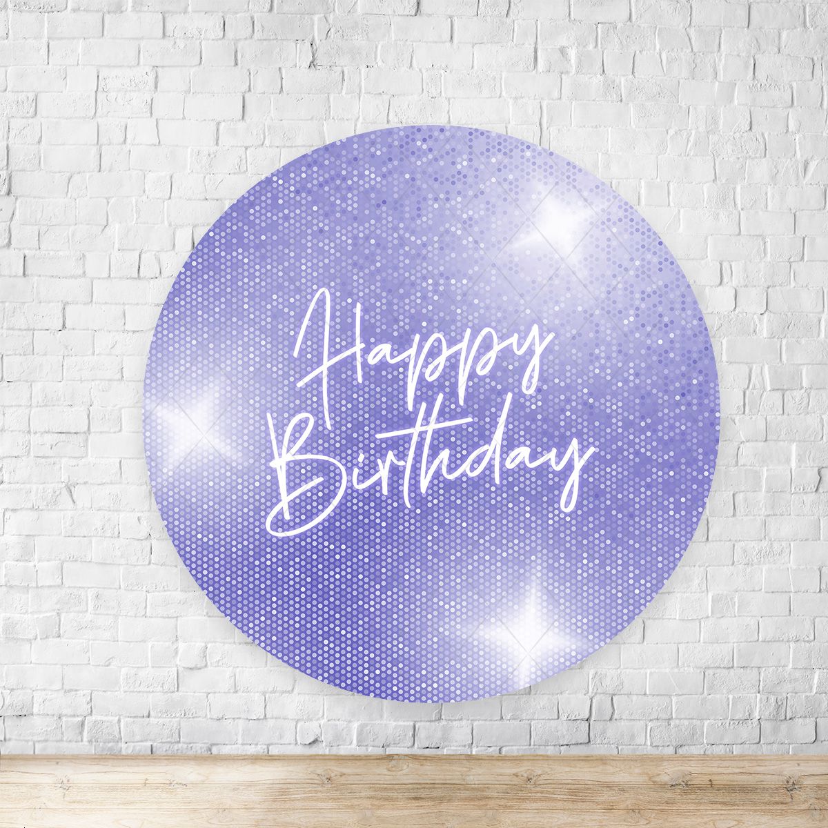 Painel Redondo Tema Happy Birthday 7064 - Painel Redondo Tema Happy Birthday 7064 - Painel Festivo