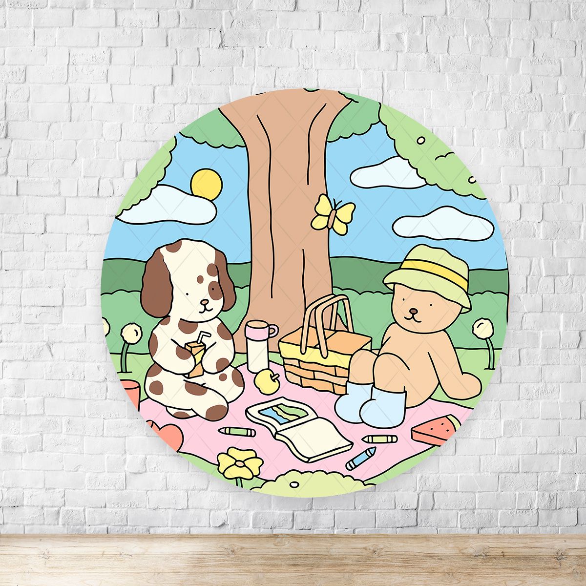 Painel Redondo Tema Bobbie Goods 7089 - Painel Redondo Tema Bobbie Goods 7089 - Painel Festivo