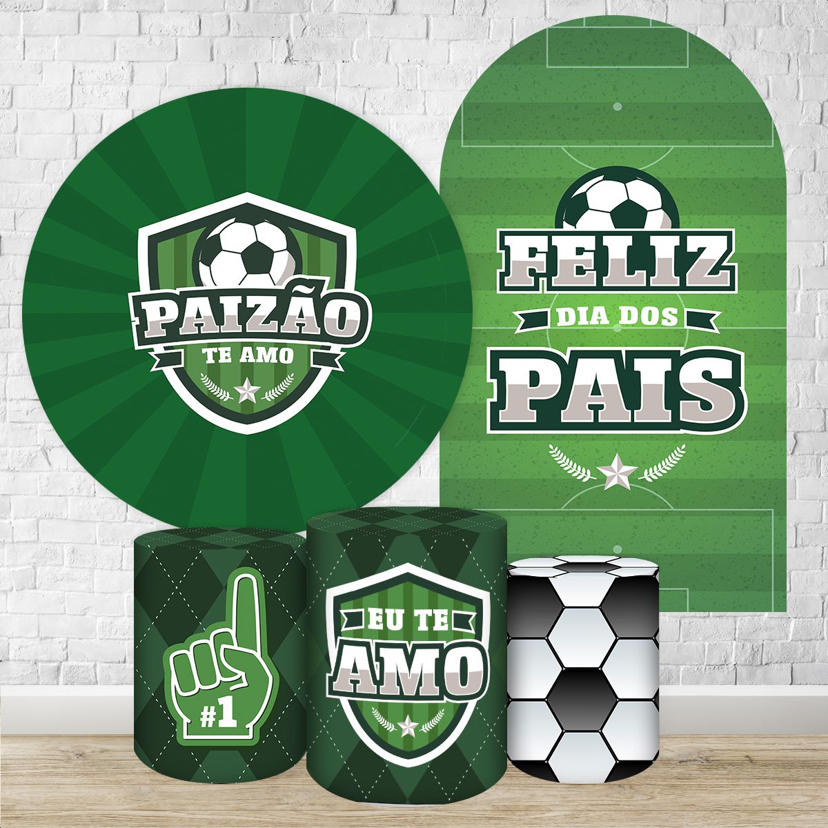 Kit 4 Capas + Romano Tema dia dos Pais 7085 - Kit 4 Capas + Romano Tema dia dos Pais 7085 - Painel Festivo