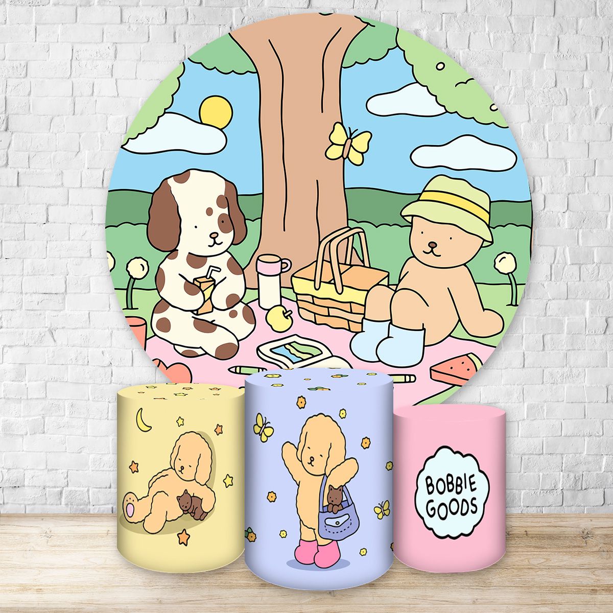 Kit 4 Capas Tema Bobbie Goods 7089 - Kit 4 Capas Tema Bobbie Goods 7089 - Painel Festivo