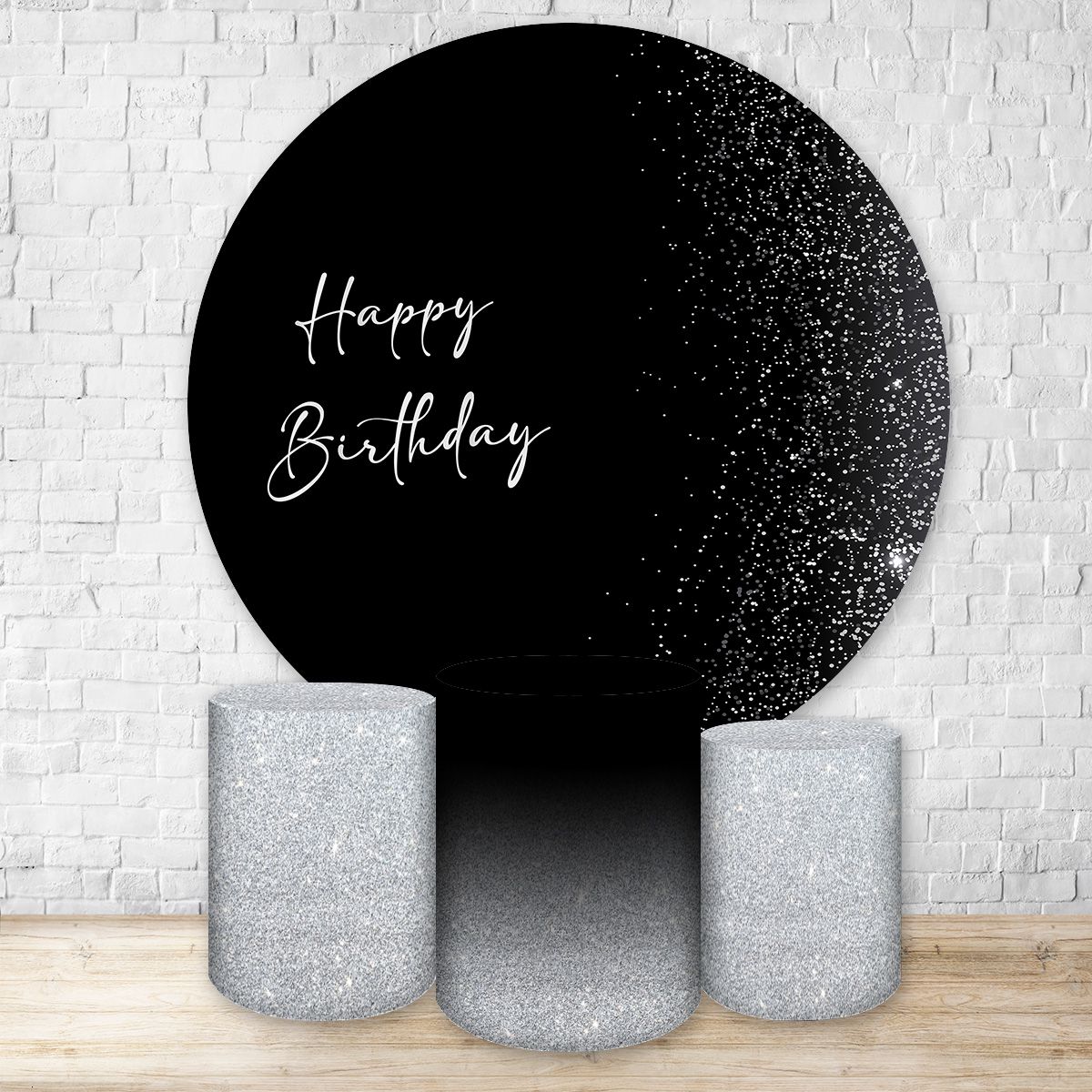 Kit 4 peças Tema Happy Birthday 7065 - Kit 4 peças Tema Happy Birthday 7065 - Painel Festivo