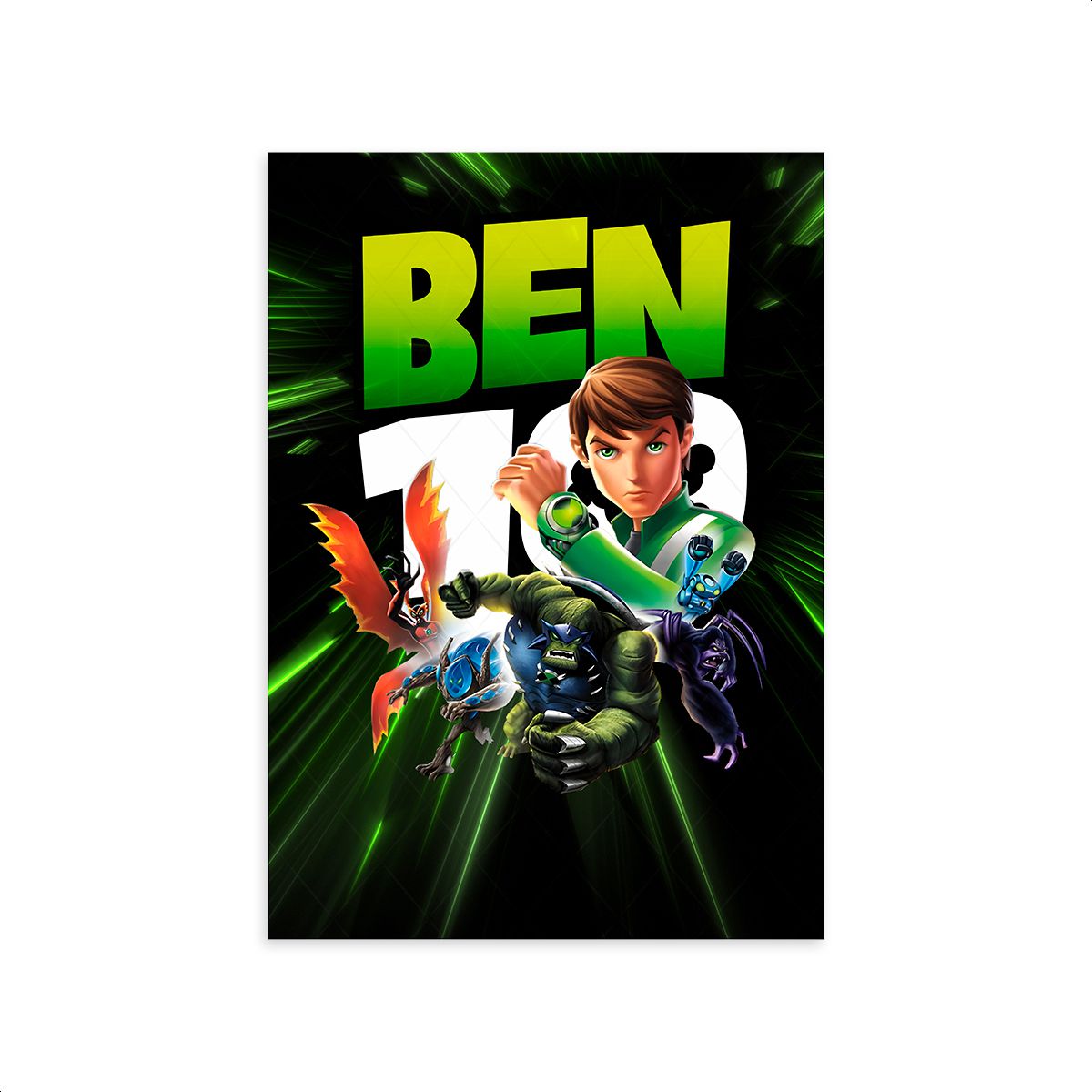 Capa Painel Retangular Sublimado Tema Ben 10 1023 ... - Painel Festivo