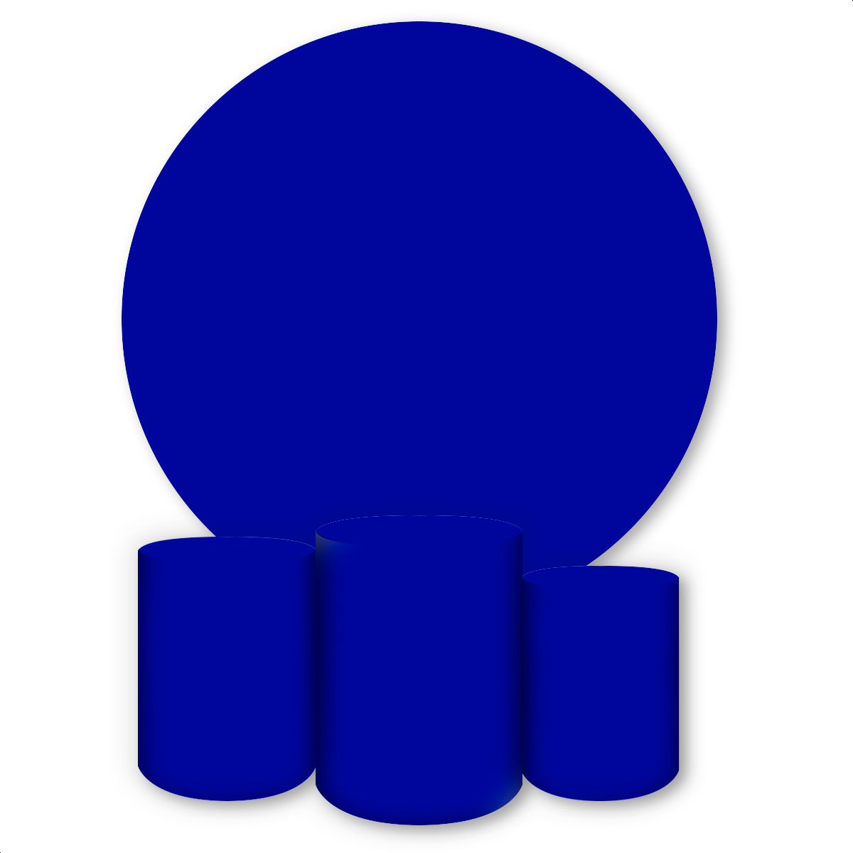 Kit 4 Capas Tema Azul Bic Liso 109 - Kit 4 Capas 109 - Painel Festivo