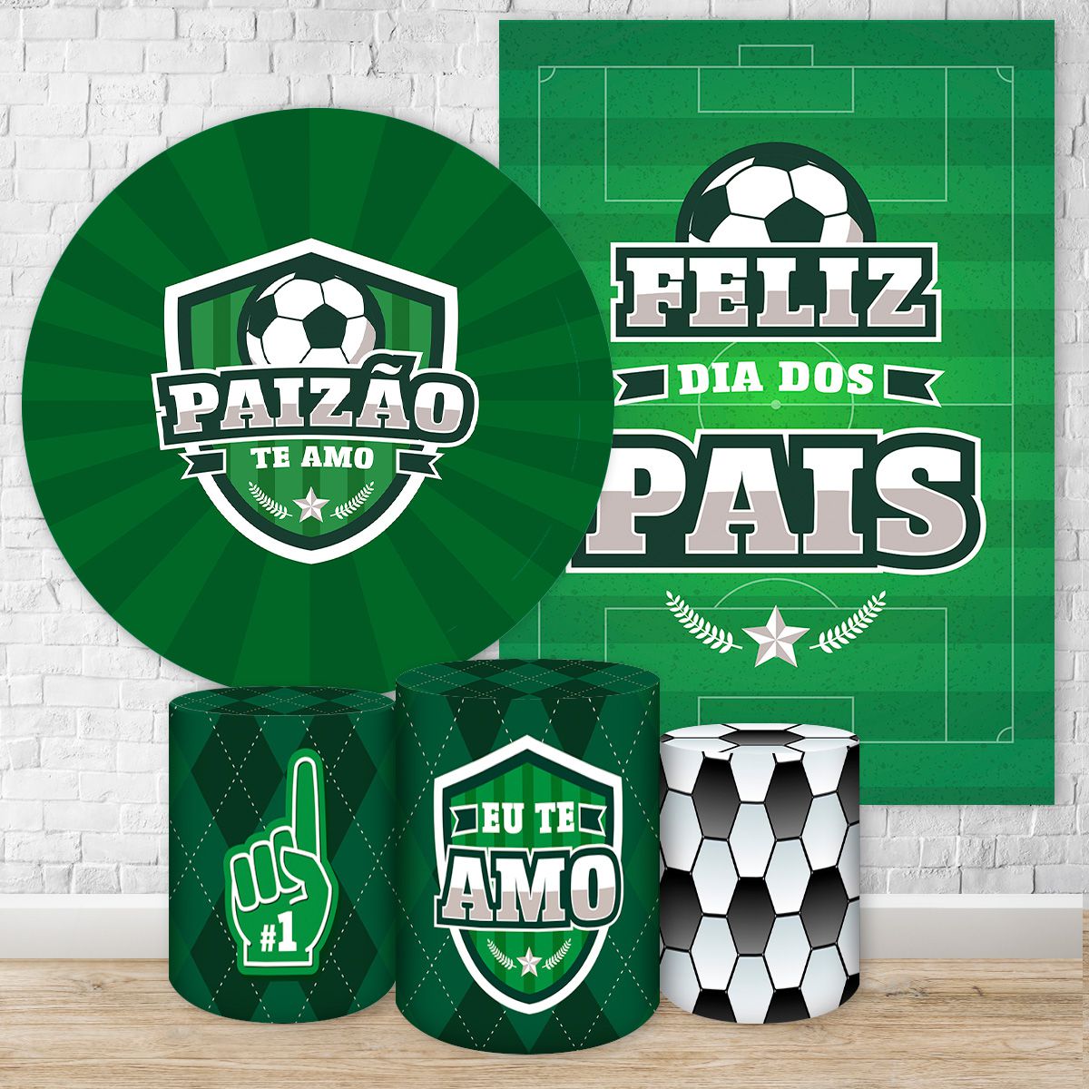 Kit 5 Peças Tema Dia dos pais 7085 - Kit 5 Peças Tema Dia dos pais 7085 - Painel Festivo